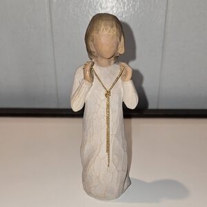 Willow Tree Figurine, Truly Golden, 2008, Woman With Necklace, Collectible Gift
